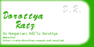 dorottya ratz business card